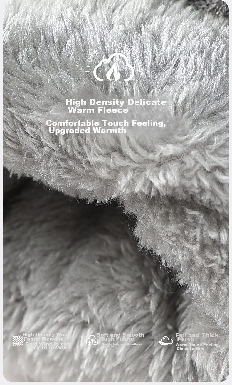 MISSION UV Ski Gloves for Men, Winter Thickened Fleece-Lined Windproof Cold-Resistant Water-Repellent Autumn Winter Cycling Touchscreen Warm Gloves 3