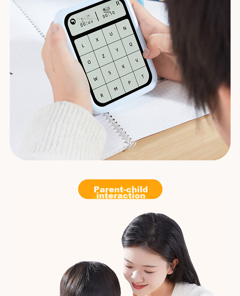 TEN-WIN Children's Concentration And Memory Training Device, Elementary School Student Logical Thinking Smart Touchscreen Early Education Learning Machine, SZ1005-3 Sky Blue 12