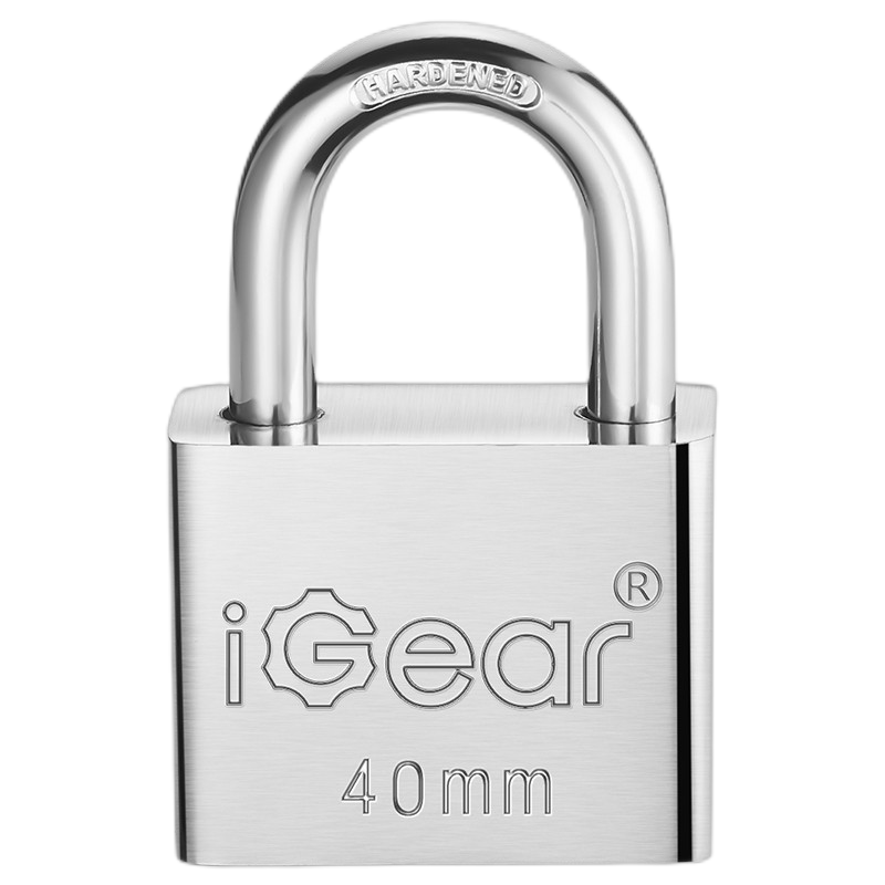 IGear Master Key Anti-Theft Padlock for Warehouse, Truck Compartment, Gate Lock, Home Security Lock, Tamper-Proof Lock with Four Keys, 40MM