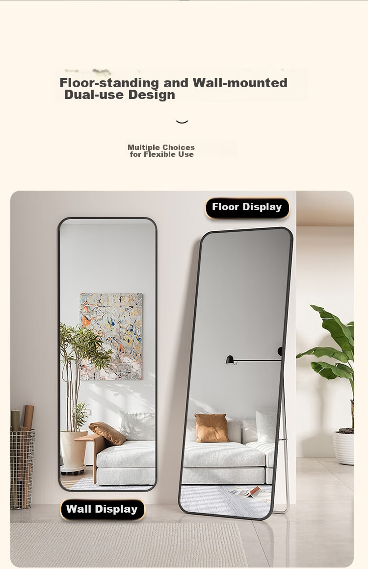 Anerya Floor Mirror, Home Wall-Mounted Full-Length Mirror, Popular Wall-Hanging Mirror, Bedroom Wall-Mounted Dressing Mirror 10