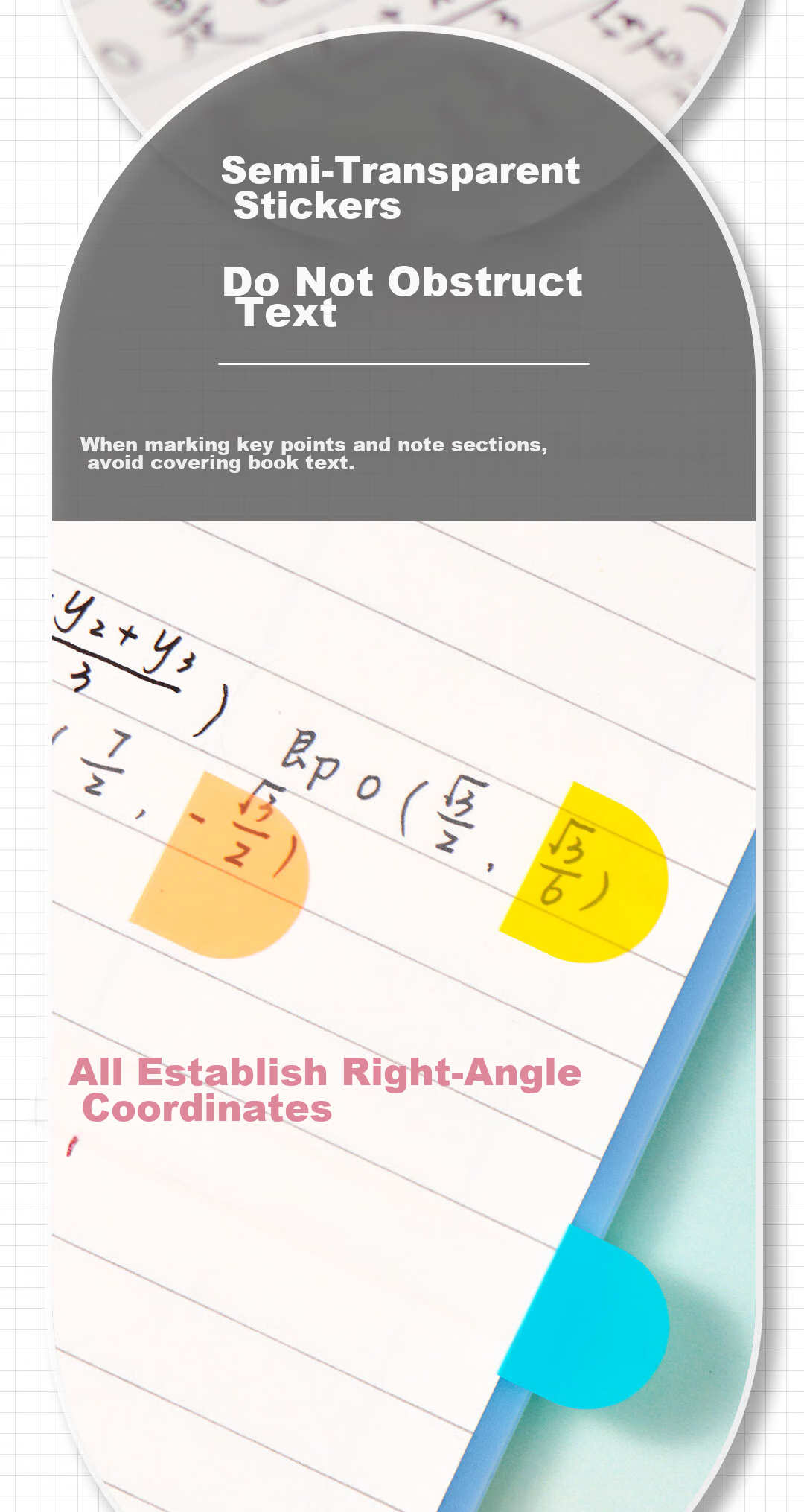 KACO Index Label Stickers, 6 Colors * 20 Sheets, Indicator Stickers, Exam Review Highlight Classification Sticky Notes, Study Notes for Postgraduate Entrance Exams And Final Exams, 15*43mm 8