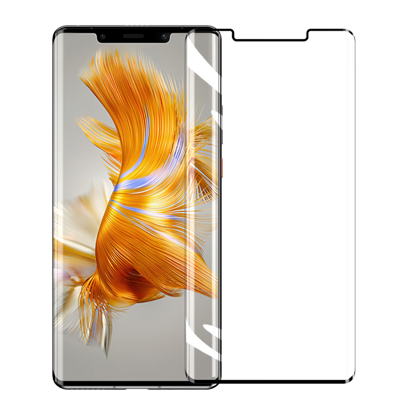 LLUNC Tempered Glass Screen Protector for Huawei Mate 50 Pro/Pro+/Mate 50 RS, Full Coverage Curved Glass Protective Film, Ultra-Thin HD Anti-Drop Screen Protector
