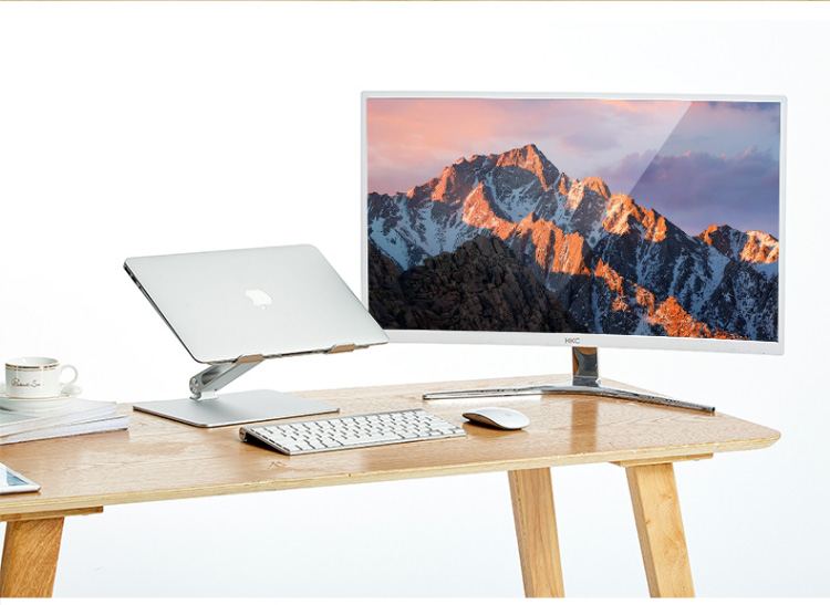 ECOLA Laptop Stand, Computer Desk, 360° Rotating Monitor Riser, Aluminum Alloy Heat Sink, Foldable Height Adjustable, for Huawei, Lenovo Legion, MacBook, Qingyun AT28PSV 9