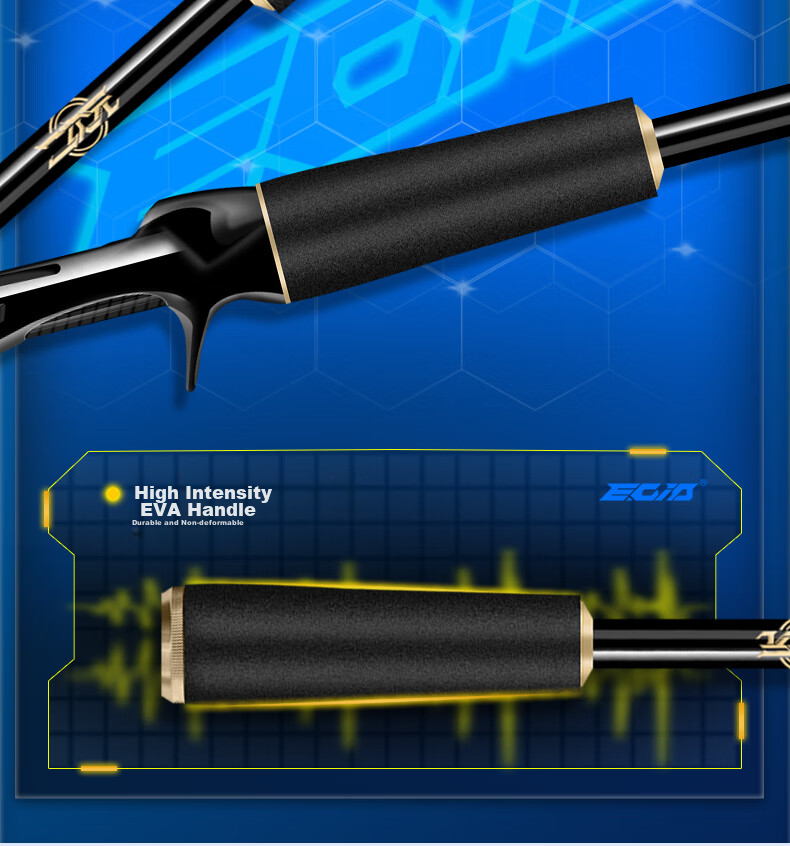 Erciyuan Lure Rod High Carbon Versatile Long-Casting Quick-Adjust 2.13m ML Action Bass Snakehead Rod Gun Handle Right-Handed Set 11