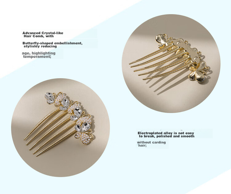 CHIMERA Hair Bun Maker, Back-Of Hair Clip, High-End Hair Accessory for Women, Hair Comb, Birthday Gift for Girls 3