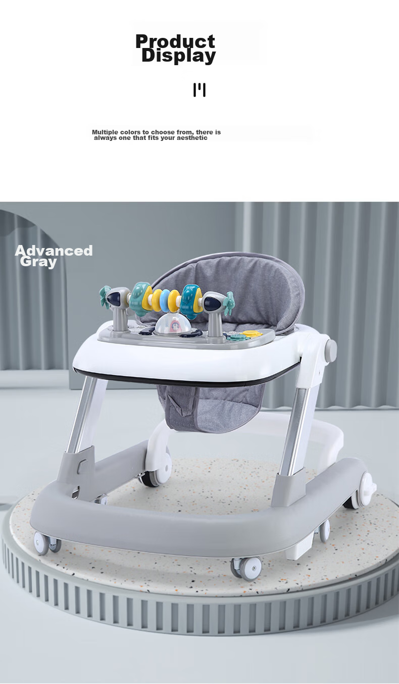 ANGI BABY Multifunctional Baby Walker Anti-Tip Foldable Push Toy Gift for Kids 17