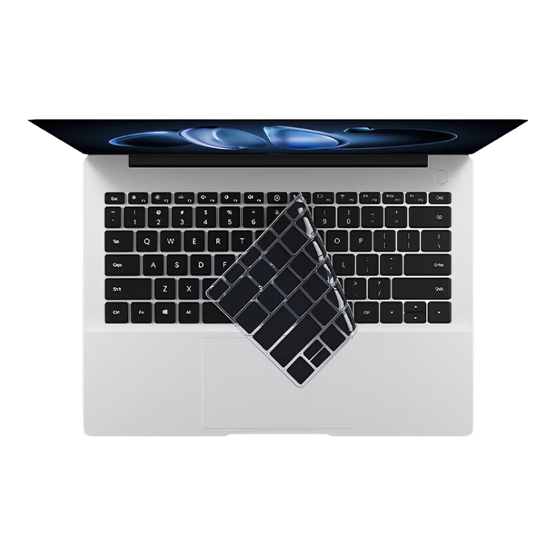 Jiasu Ultra Black Keyboard Cover for Huawei MateBook 14 2026/25 Model, Laptop Keyboard Protector Film, Black Dust-Proof Cover, Slim And Non-Slip
