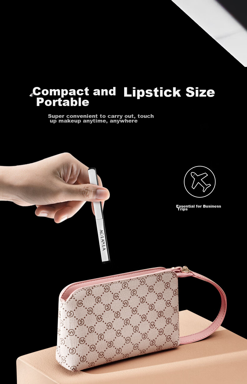 AOLANLA Portable Retractable Lip Brush, Skin-Friendly Soft Lipstick Brush, Multifunctional Blending And Concealing Brush, Single Makeup Brush 9