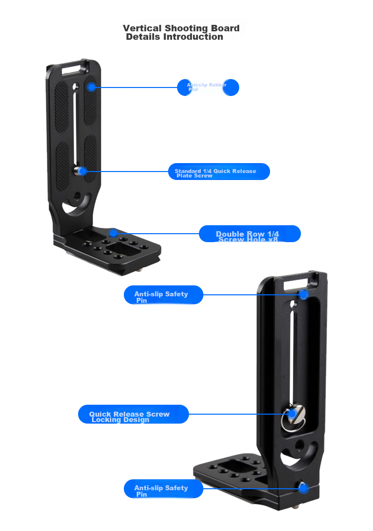 Earlymen EM-L90 Vertical L-Shaped Tripod, Compatible with Mirrorless And DSLR Cameras, Gimbal Monopod, Suitable for Zhiyun Smooth 4/Weebill 2/Luxy RS2/RS3/Stabilizer 5