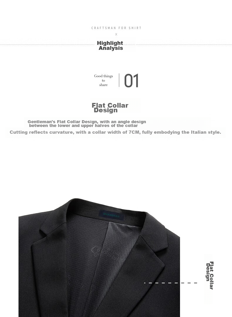 SHANSHAN Men's Suit Jacket for Spring And Autumn, Solid Color Two-Button Wrinkle-Resistant Professional Formal Wear Business Casual Blazer 23