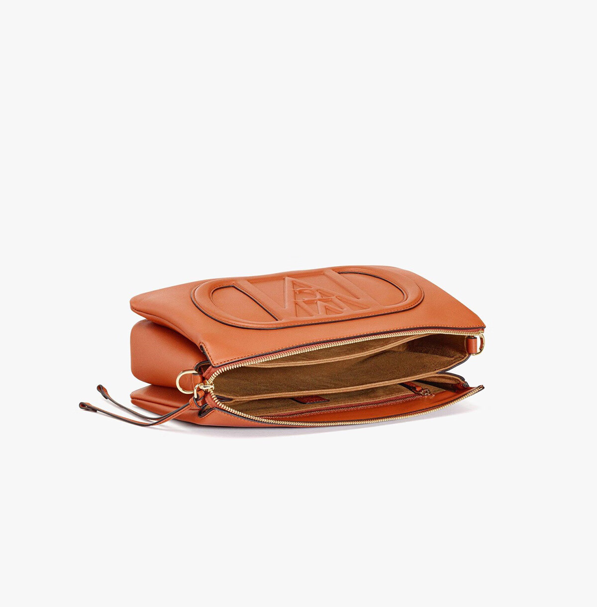 MCM MODE TRAVIA Small Shoulder Bag, Handbag, Crossbody Bag, Orange-Brown Color 5