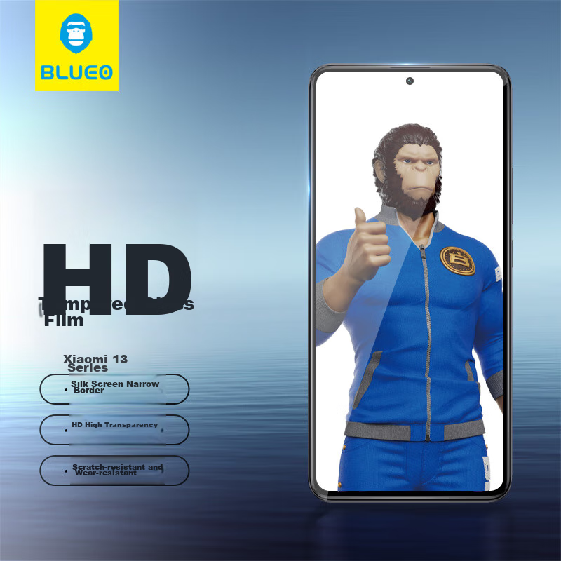 Защитное стекло для Xiaomi 14 / 13 BLUEO, ультратонкое, противоударное, антиотпечатки, 9H, 2.5D