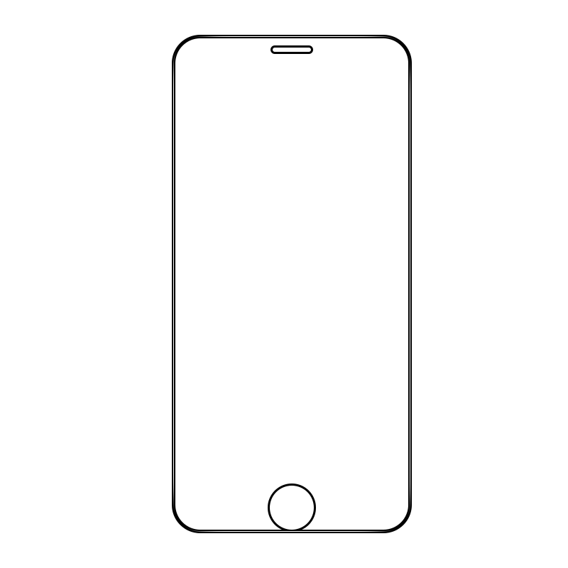 Baozou [2-Pack - Replacement Guaranteed], Tempered Glass Screen Protector for IPhone 7 Plus/8 Plus, Full Coverage HD Anti-Shatter Edge Anti-Fingerprint Protective Film