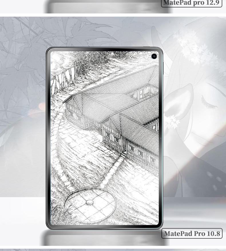 ESCASE Huawei MatePad Pro 11 Paper-Like Film Tablet Protective Film, Kent Paper, 2022/2024 Model Frosted Full-Screen Hand-Drawn Writing And Drawing Professional Screen Protector 15