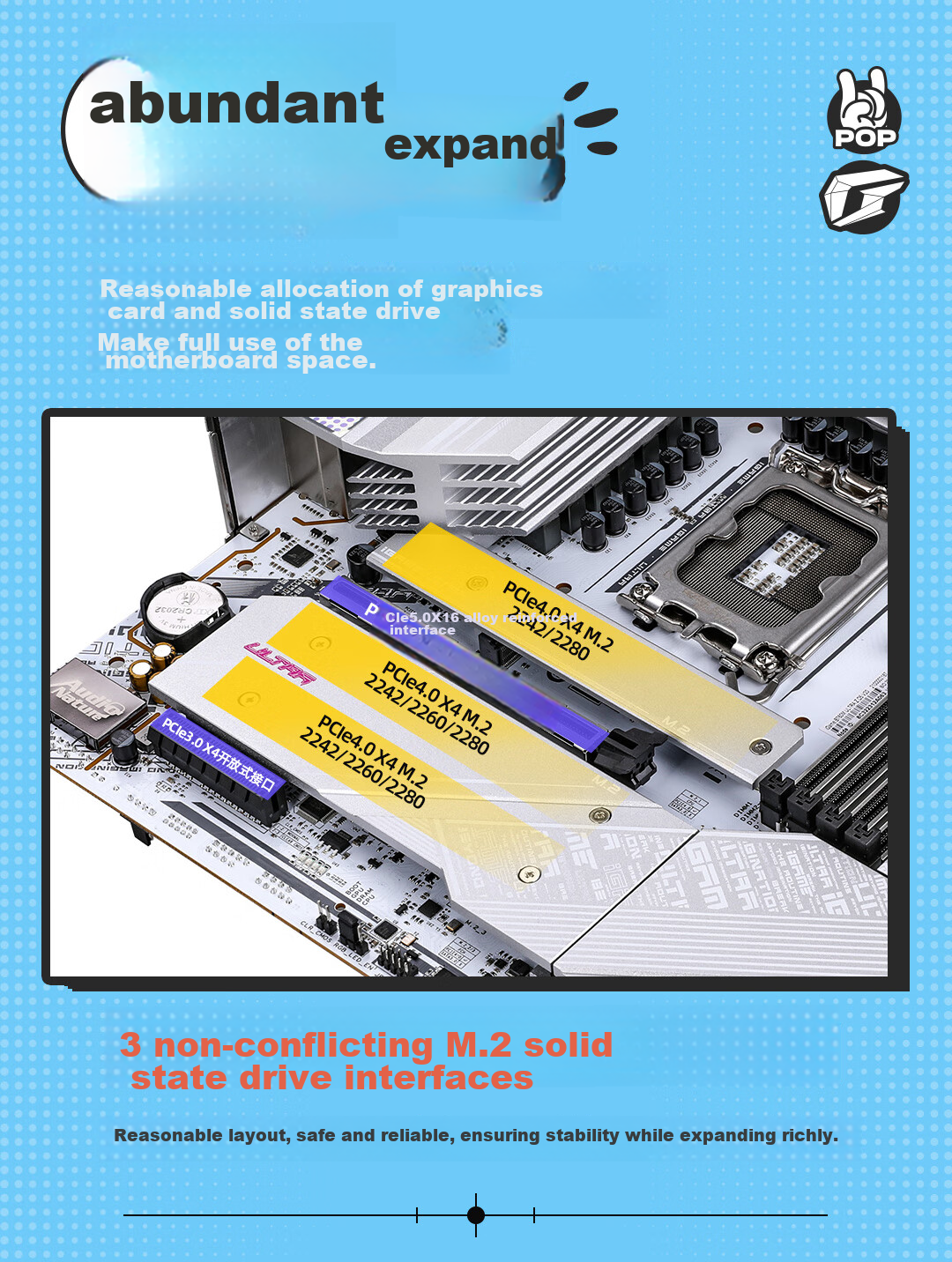 Colorful IGame B760M ULTRA Z V20 DDR5 Rear-Mounted Motherboard, Compatible with 14600K/13700K (Intel B760/LGA 1700) 8