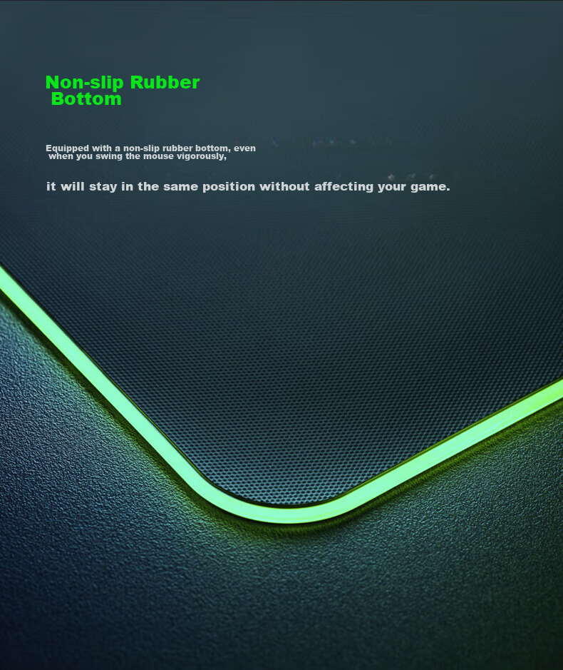Razer Flame Dragon Hard Fine Texture Mouse Pad, RGB Color-Changing Illuminated Hard USB Gaming Mouse Pad, Flame Dragon V2 4