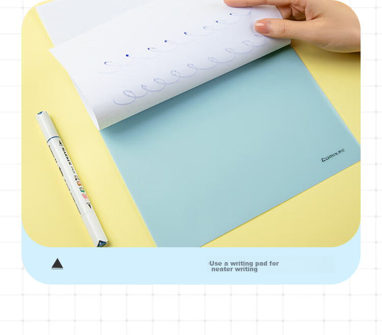 COMIX A4 Study Desk Pad for Students' Exams And Writing Soft Pad Board, Exam Homework Drawing Calligraphy Pad Board, Eco-Friendly EVA Writing Pad Board, Middle And High School Entrance Exam Stationery DS-319 2