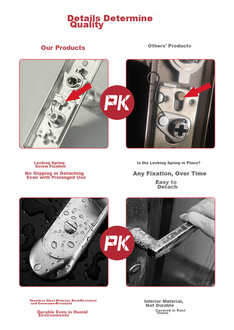 Fly.Globe Interior Door Lock Single Latch Stainless Steel Model B Grade Self-Installation Universal Door Lock FQ-AE86 8