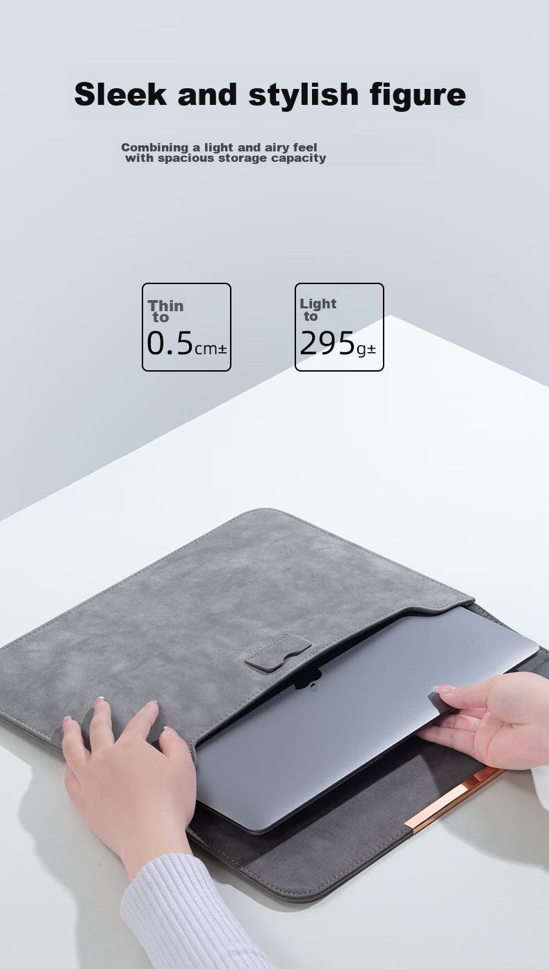 WOMT Invisible Notebook Laptop Sleeve for 12/13 Inch, Compatible with Apple MacBook Air Pro, Huawei Matebook E, Microsoft Surface Go 3 Thin And Light Laptop 3