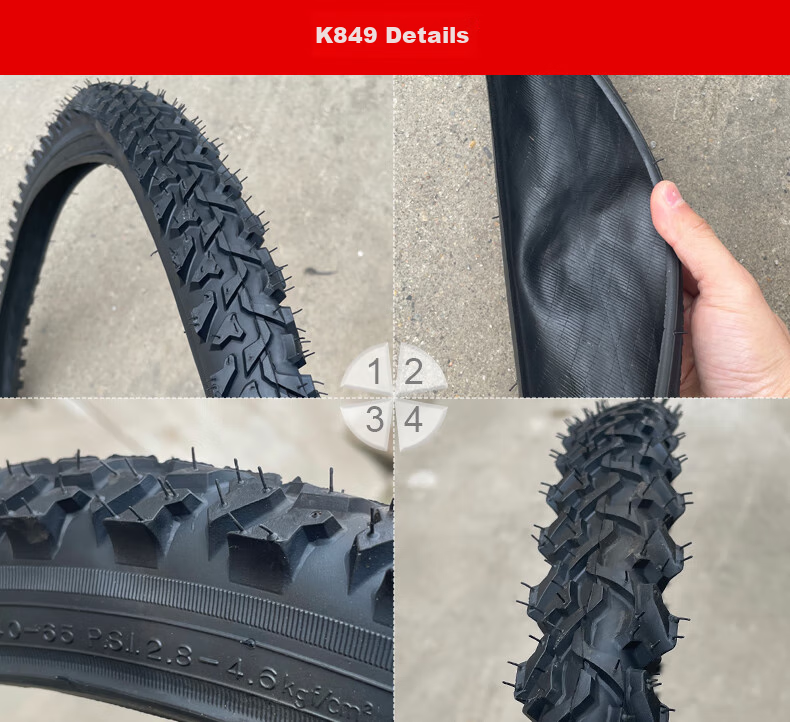 KENDA Bicycle Tire, K184 Model, 24*1.5 Inner And Outer Tires, Commuter Bike Tire, Presta Valve Inner Tube, Butyl Rubber, Black Color 13