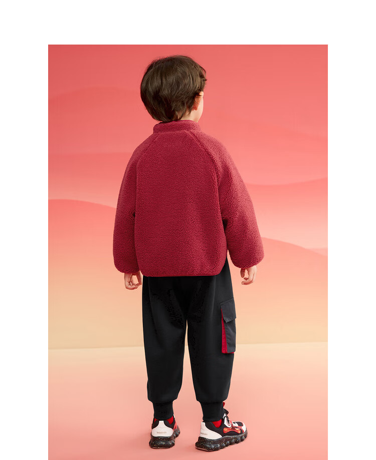 BALABALA Children's Clothing Cotton Jacket for Boys And Girls, Plush Coat, Baby Winter Wear, New Year's Outfit, 208125106202 3