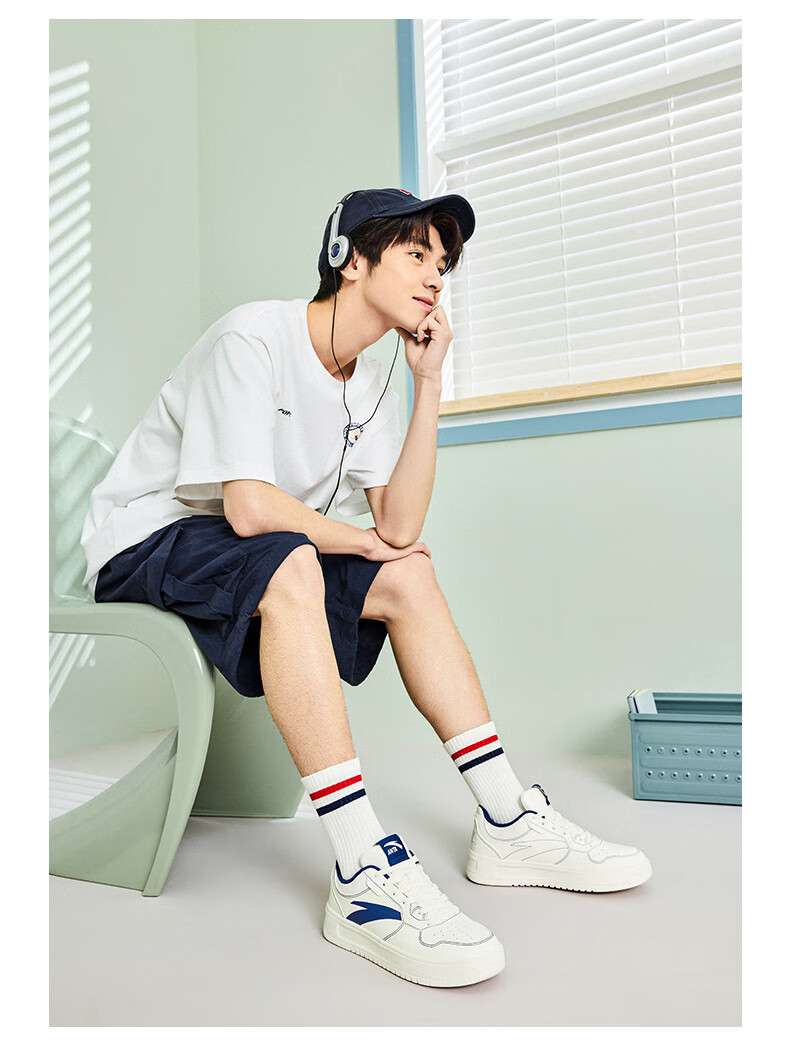 Anta Lightweight Casual White Shoes | Men's Summer White Sneakers Lightweight Versatile Student Sports Shoes 21