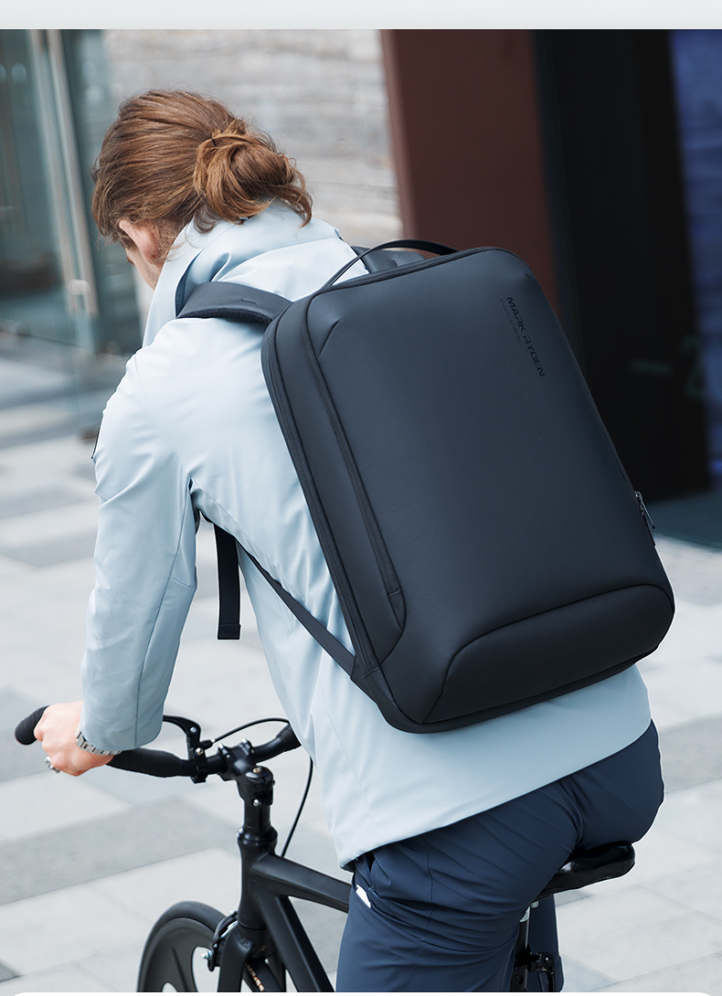 MARK RYDEN Men's Mini Backpack, Lightweight Business Travel Laptop Bag with Wet And Dry Separation, MR9008 Graphite Gray 13