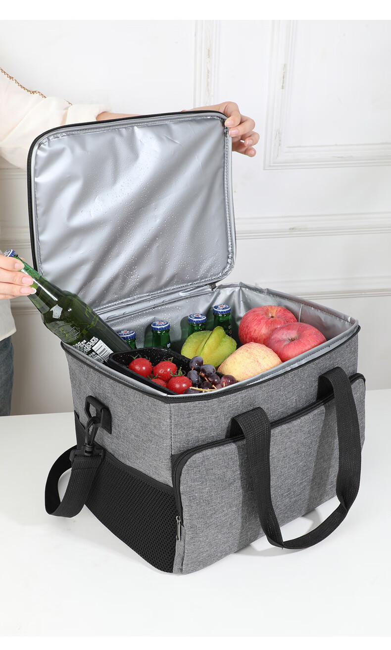 Geshu Insulated Box, Thermal Bag, Lunch Box Bag, Handheld Insulated Bag, Heat Preservation, Breast Milk Storage, Refrigeration Container, Camping Bag 16