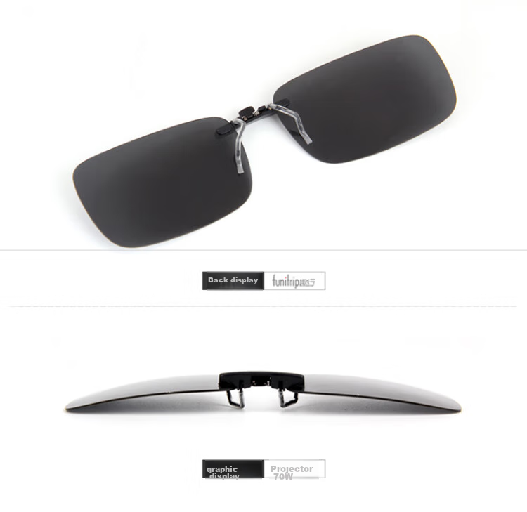 Quxing Polarized Clip-On Sunglasses, UV Protection Car Driving Sunglasses, Compatible with Nearsighted Glasses, Can Be Flipped Up to Form A Frog-Shaped Mirror 12