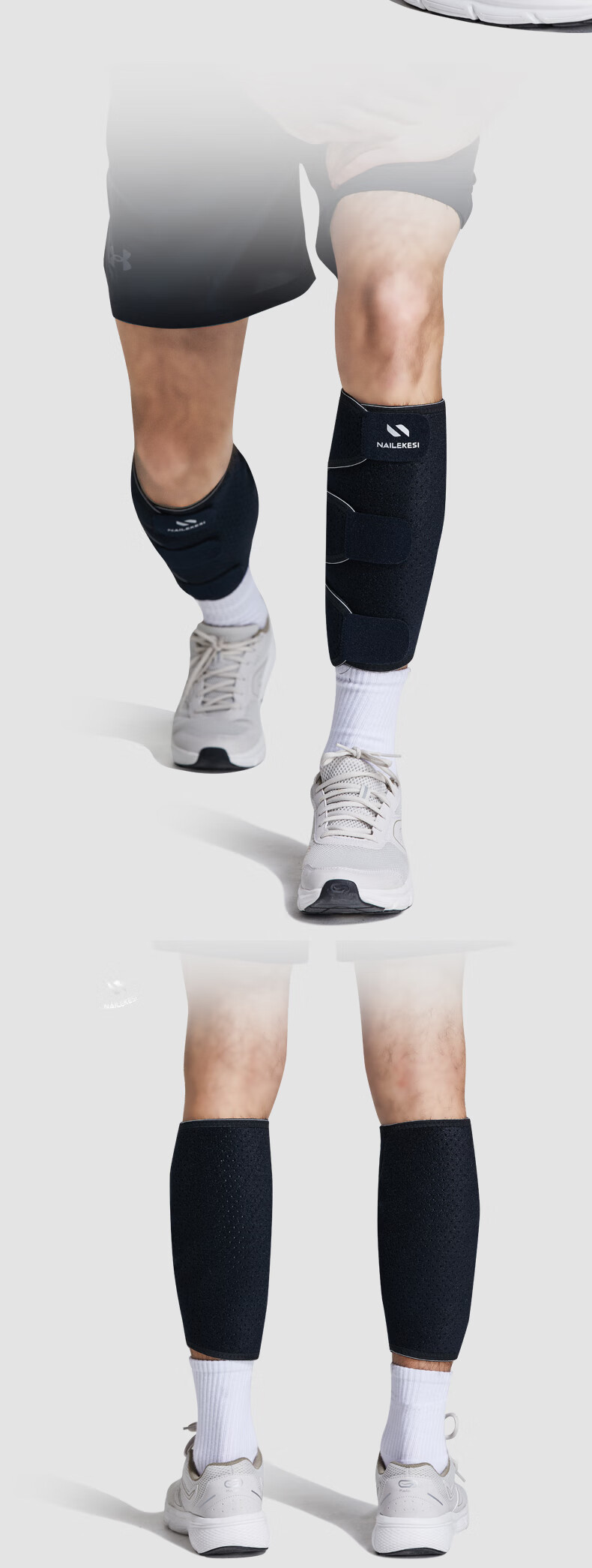 NAILEKESI N Sports Calf Sleeves Leg Guards Adjustable Compression Windproof Warm Protective Gear Professional 10