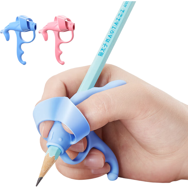 Maotaizi Tiger Mouth Five-Finger Pen Grip Corrector for Primary School Students And Kindergarten, Writing Practice Pencil Grip Correction Tool, Pen Posture Corrector, Writing Aid for Beginners, Children's Posture Correcting Device