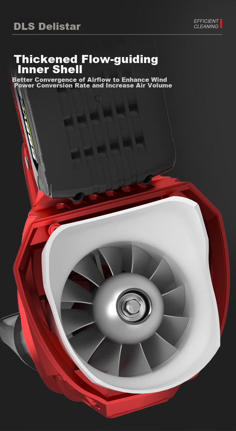 Delishi Electric Air Blower Fan Blower High-Power Industrial Lithium Battery Rechargeable Storm Gun Snow Blower Leaf Blower 14