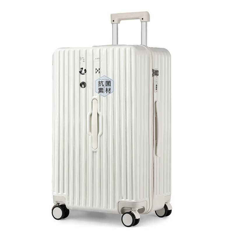 Paul Frank Large Capacity Suitcase for Women And Men, 28-Inch Quiet Spinner Wheels Thick Travel Case with Antibacterial Zipper Lock