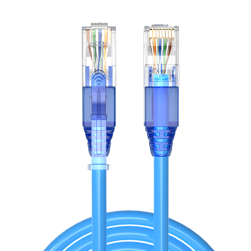 CNCOB Cat6 Ethernet Cable, Professional Grade Anti-Slip Gigabit Unshielded 8-Core Pure Copper Twisted Pair Patch Cord Network Connection Cable Cat6 Cable 1 Meter Plug-In Style CN-2003CX