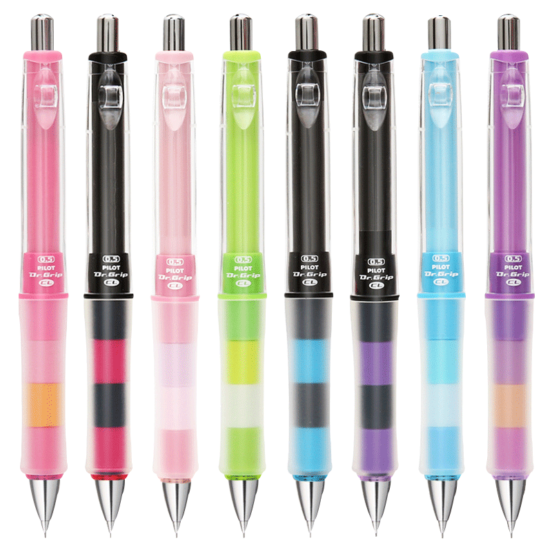PILOT Grip-Shaping Mechanical Pencil for Primary School Students, 0.5mm Lead, Children's Posture-Correcting Stationery Sketching Pencil, Limited Edition, Purple-Pink HDGCL50R-PLA