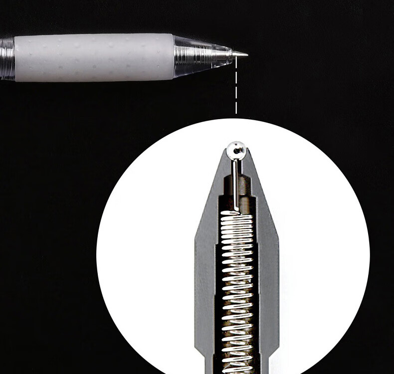 [Back to School Essential] KACO Stationery 0.5mm Black Gel Pen, Retractable Pen, Classic Bullet Tip Signing Pen, Office Writing Pen, 10 Pens/Box, K11 9