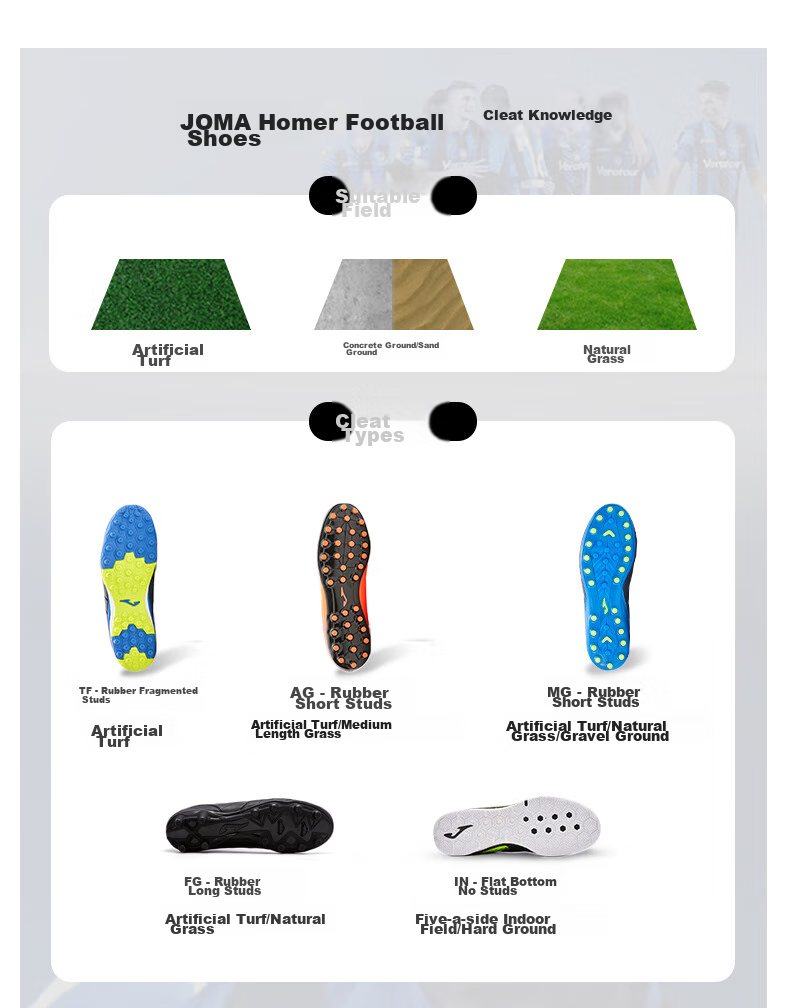 JOMA Soccer Shoes for Children, TF Turf Cleats for Boys And Girls, Youth And Elementary School Students, Non-Slip And Wear-Resistant Football Training Shoes, Red, Size 38 24