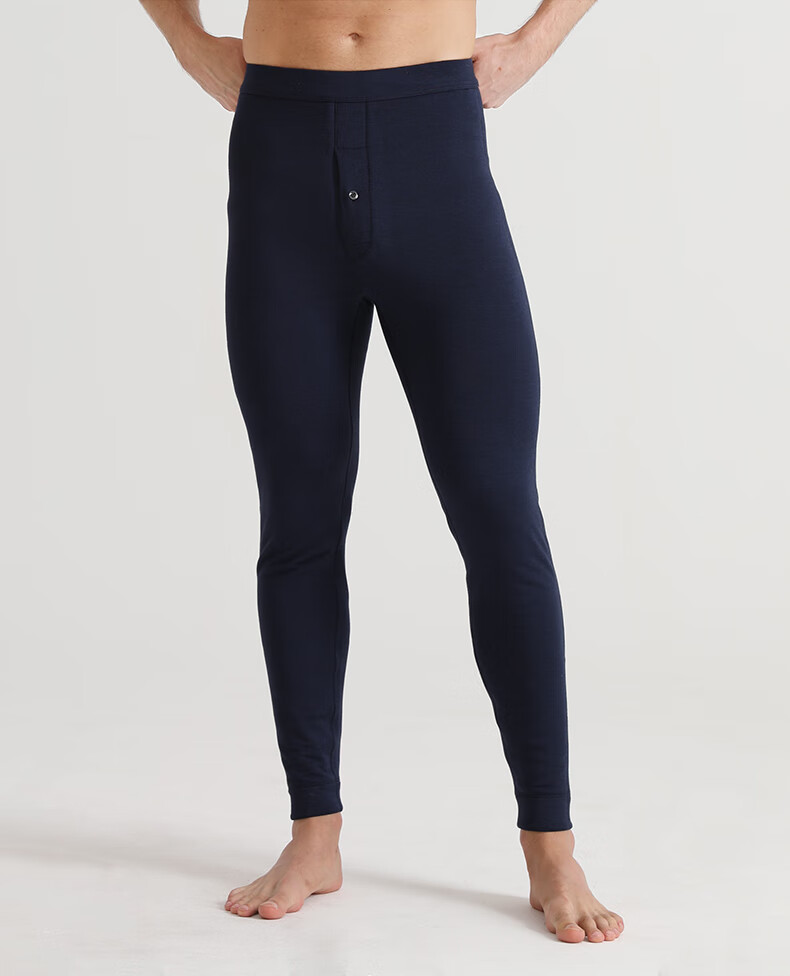 Mengyangwang Men's Thermal Pants 100% Mulberry Silk Filled Cotton Pants Thickened Winter Warm Underwear for Middle-aged and Elderly Men in Northeast Cold 12
