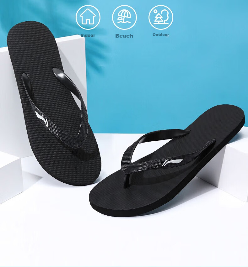 Li-Ning Flip-Flops, Sports Sandals for Men And Women, Summer Outdoor Wear, Non-Slip Casual Sandals, Skateboard Beach Shoes, Non-Slip Slippers 2