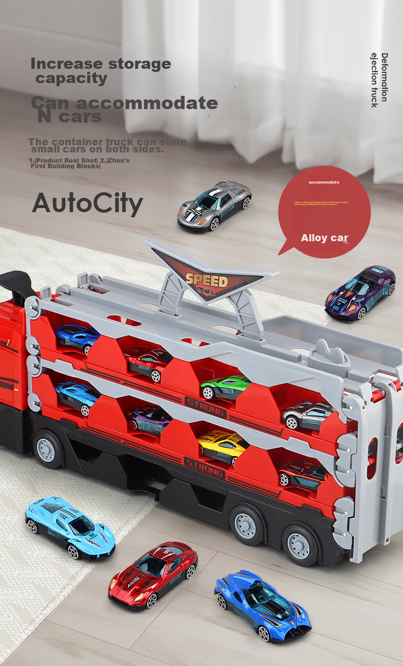 Wozhi Children's Toy Bus Realistic Alloy Car Model Toy Children's Day Gift for Boys 4