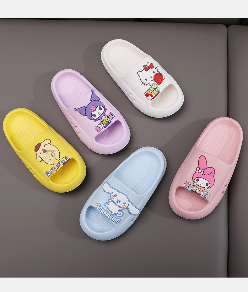 GUOLUOFEI Children's Slippers Summer Baby Bath Sandals for Boys And Girls Blue Cinnamoroll Design 180mm Length with 18cm Inner Measurement 10