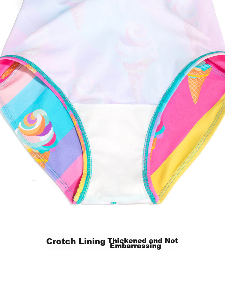 Sulang Girls' Competitive Swimwear Rainbow Sweetheart Training Suit 150 5