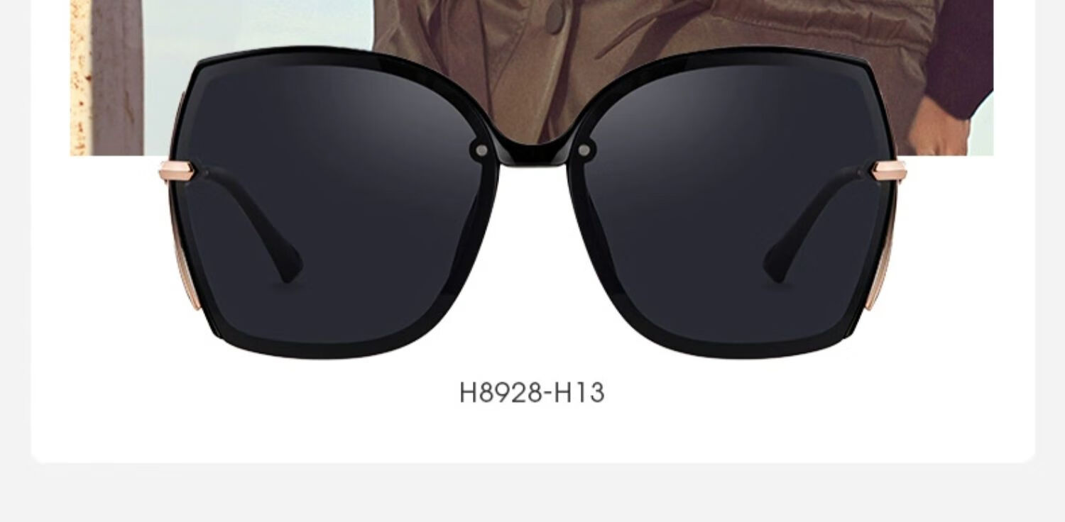 Helen Keller Polarized Sunglasses for Women Driving Sun Protection Large Frame Gift Eyewear H8928H13 2