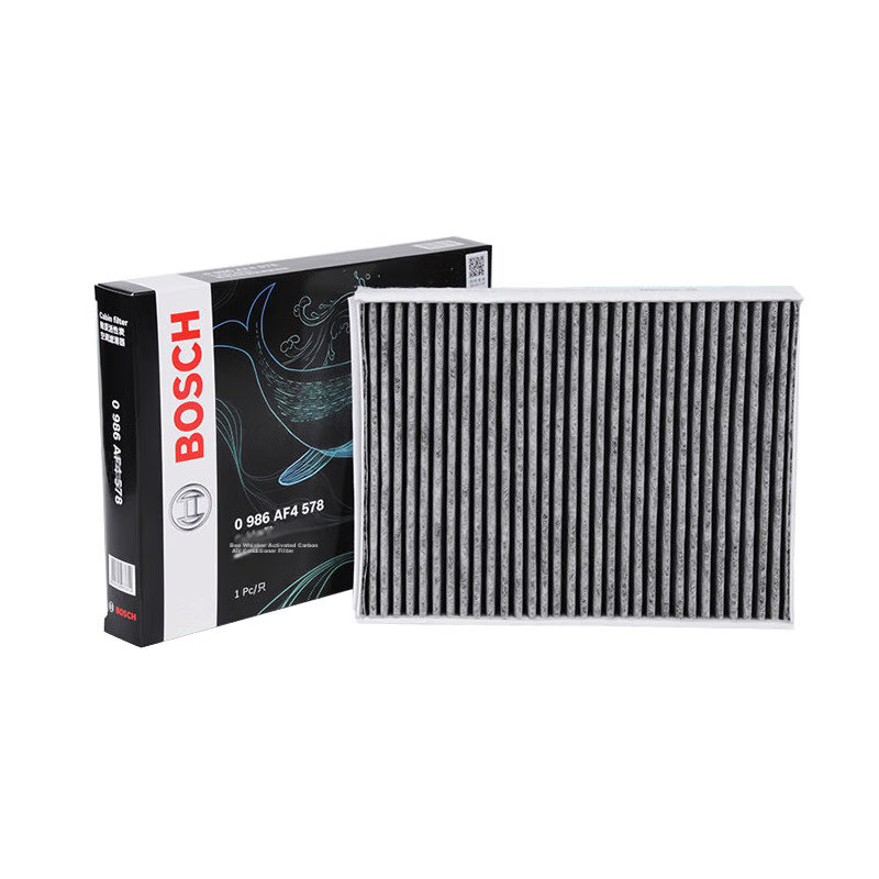 BOSCH Activated Carbon Car Air Conditioning Filter Element, Filter Cartridge 4578, Compatible with Ford Mustang 2015-2020 Models
