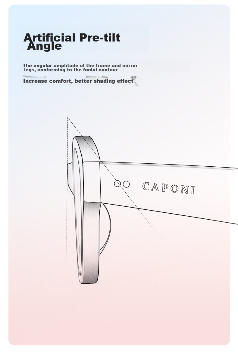 CAPONI Polarized Sunglasses for Women, 2026 New Style UV Protection Driving Glasses, Sun Protection Retro Eyewear 30