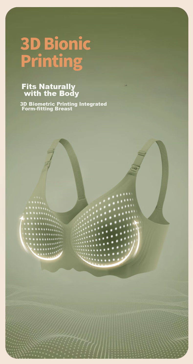 JOYNCLEON Maternity Nursing Bra for Pregnancy And Postpartum, Push-Up Brassiere for Breastfeeding, Tea Green, Size M, Jwx72748 6