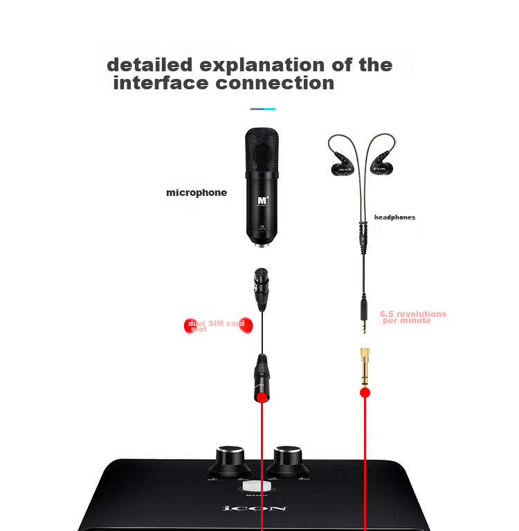 Aiken Mobile R Sound Card Live Streaming Kit, Computer And Phone OTG Direct Connection, 48V Phantom Power Supply, ASIO Driver, One-Key Voice Changer, Real-Time Monitoring, Voice Changer, Live Streaming Device 15