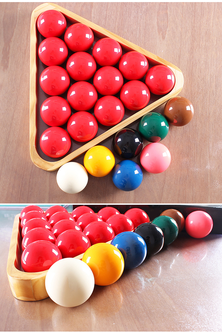 INVUI INVUI Billiard Balls, English Snooker Standard Billiard Balls, Crystal Balls, Billiard Table Accessories, 52.5mm 5