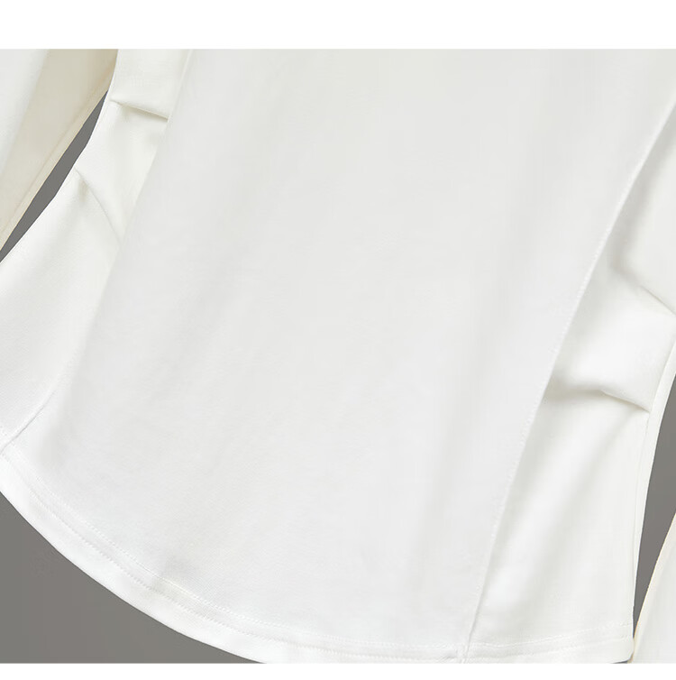 Tachi Simple Base Shirt, 2026 Spring New Women's Clothing, Pleated Waist-Cinching Slimming Round Neck Top 8