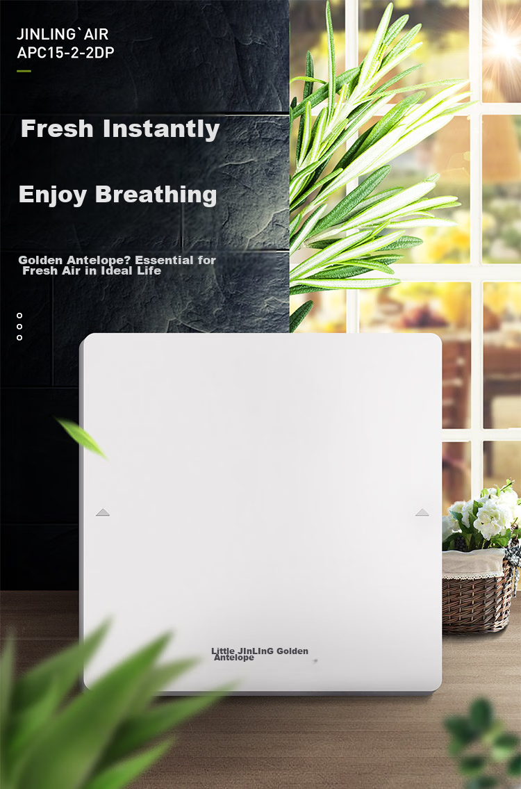 JINLING Exhaust Fan, Window-Mounted Pressure-Driven Ventilation Fan, Kitchen And Bathroom Air Exchange Fan, APC15-2 2